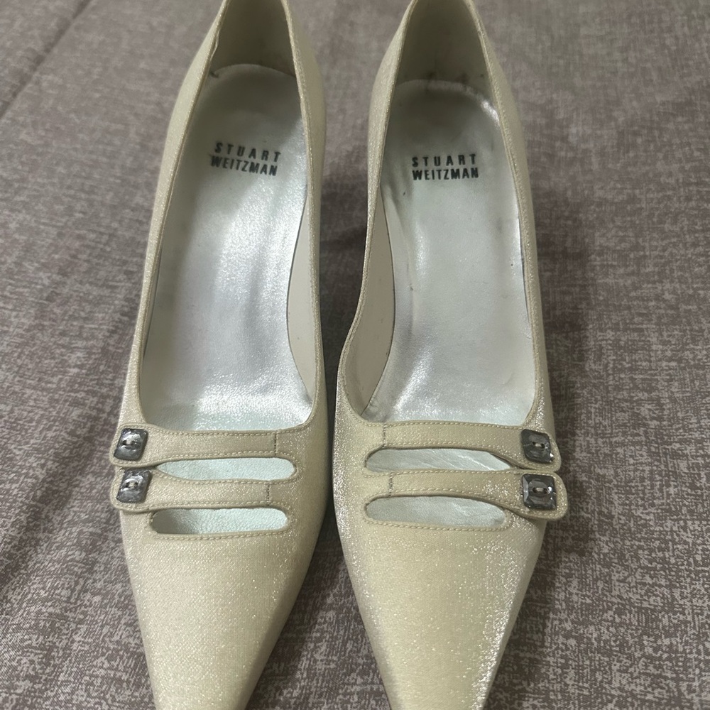 Stuart Weitzman Cream Women's Shoes